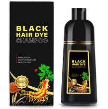 Shampoo Para Cubrir Canas Cabello negro Hierbas Naturales Brillo Y Crecimi