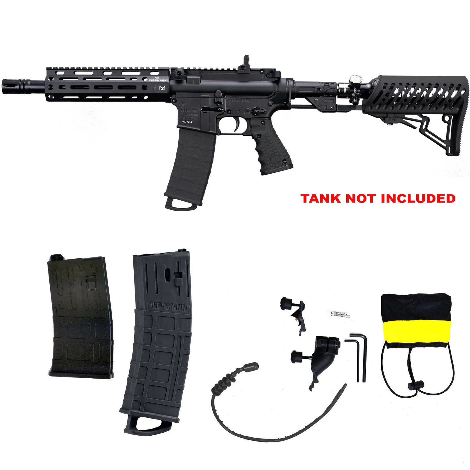Tippmann TMC Elite Mag Fed Paintball Marker w/ Air Thru Stoc