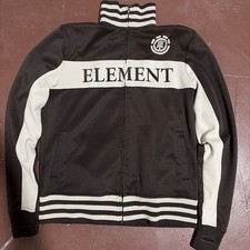 Element Skateboard Hoodie Zip-Up Size small, Black/Multicolored, Vintage Y2k