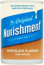 Nurishment Original Chocolate Flavour Milk Drink Beverage Pack of 12 x 400g Cans