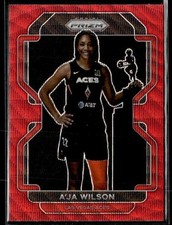 L52,703 - 2022 Panini Prizm WNBA Prizms Ruby Wave #128 A'ja Wilson