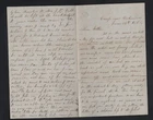 CIVIL WAR LETTER - 2nd NH Infantry - Rebels Firing Shells at Camp near Richmond