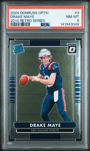 2024 PANINI DONRUSS OPTIC 2014 RETRO SERIES #3 DRAKE MAYE ROOKIE RC PSA 8