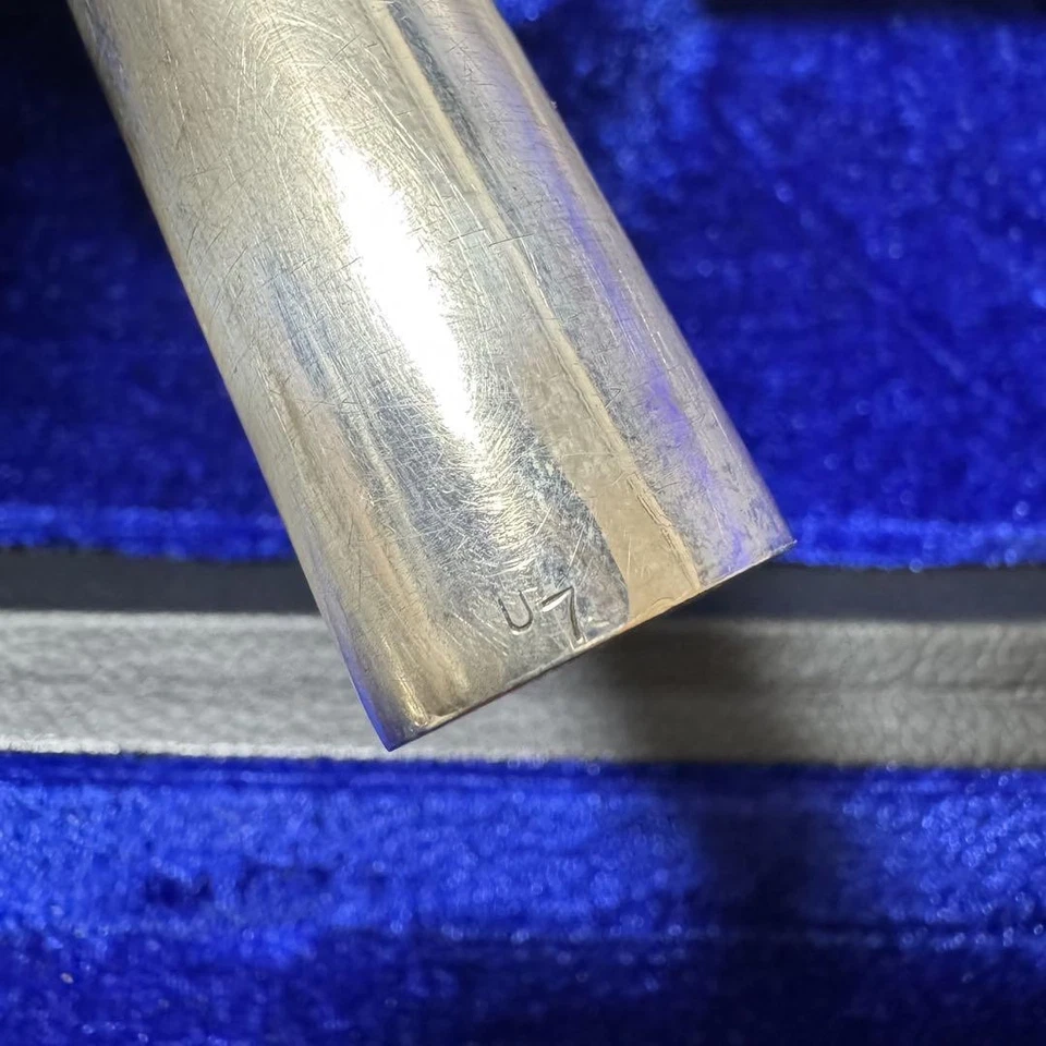 Flauta Muramatsu U7 prata esterlina rara modelo padrão antigo usado com estojo - Imagem 2 de 4