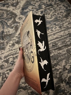 Fourth Wing by Rebecca Yarros with CUSTOM sprayed edges *read description!!*