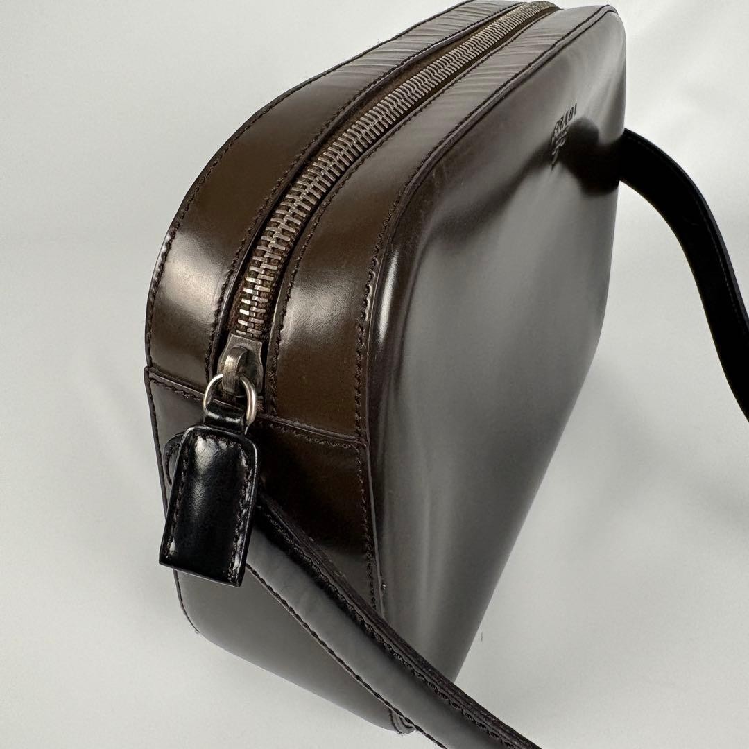 Prada Leather Gradient Camera Bag One Shoulder Bl… - image 9