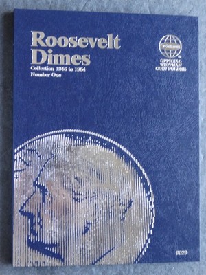 Whitman Roosevelt Dimes Dime Coin Folder Number 1 1946-1964 Album Book 9029