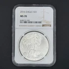 2016 American Silver Eagle NGC MS70 $1 1 oz .999 Fine Silver