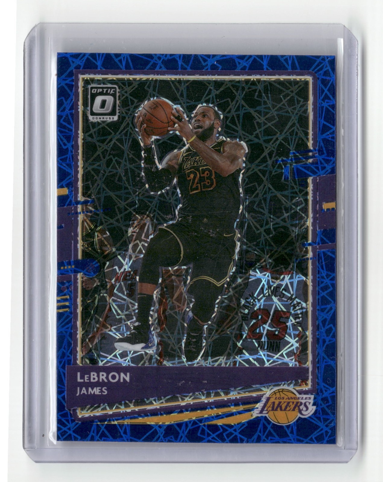 2020-21 Donruss Optic LeBron James Blue Velocity #13 Lakers Prizm