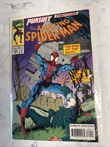 Amazing Spider-Man 389 SIGNED MARK BAGLEY (Marvel 1994) Includes Cards! Complete