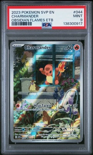2023 POKEMON SVP EN-SV BLACK STAR PROMO #044 CHARMANDER PSA 9