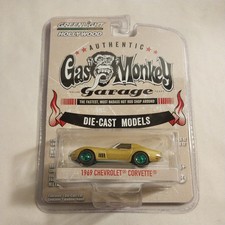 Greenlight Gas Monkey Garage 1969 Chevrolet Corvette Green Machine Chase 1/64 