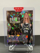 2024 Panini Select WNBA Kate Martin RC Ice Prizm Auto Draft Selections ACES