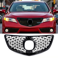 Gloss Black Mesh Grille For 2013 2014 2015 Acura Rdx Grill Front Grille Gloss