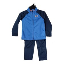 Under Armour Boys 2pc Set Blue Lightweight Jacket Pants Size 4