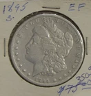 1895 S US Morgan Silver Dollar $1 Fine + Details (Cleaned)
