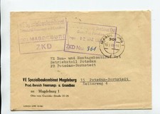 DDR Dienst ZKD Brief Magdeburg 10.3.69 VE Spezialkombinat Feuerungs Grundbau