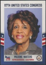 2021 Fascinating Cards 117th US Congress Maxine Waters California #164