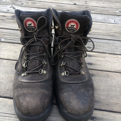 Red Wing Irish Setter Work Boots Men's 8.5 Ely Safety STEEL TOE