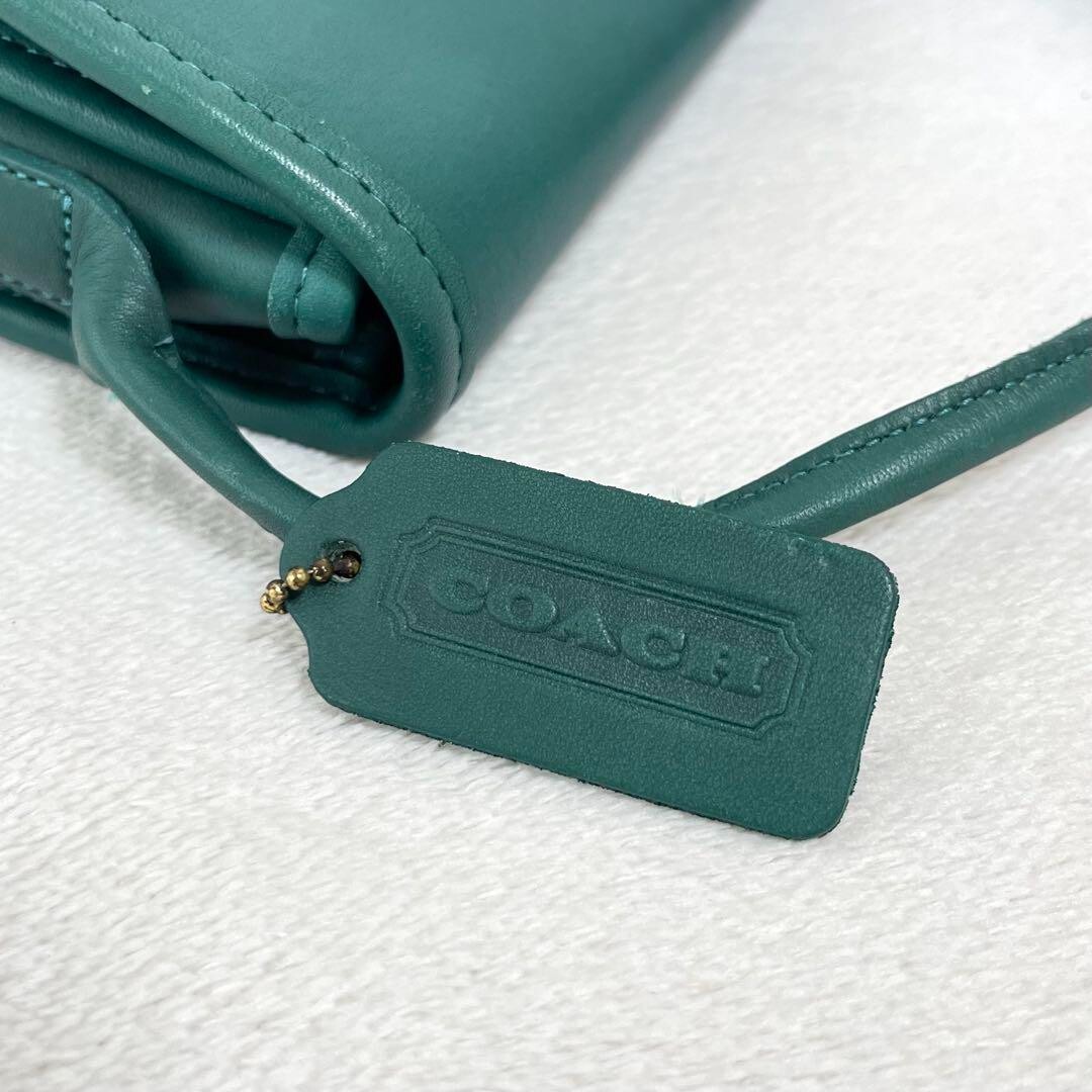 Coach Megan Shoulder Bag Jade Green Vintage USA Made 1995 Coach Megan Shoulder Bag Jade Green Vintage USA Made 1995