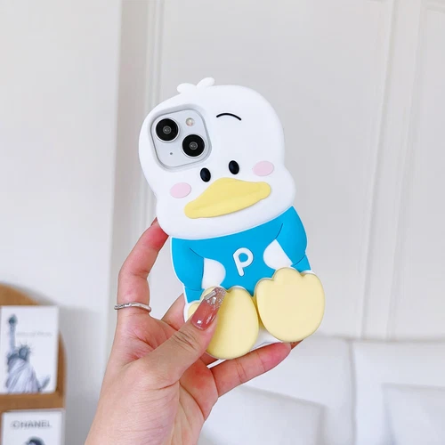 3D Duck Silicone Phone Case Suitable for iPhone 15 Pro Max 14 13 12 11- - Picture 9 of 23