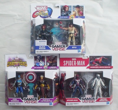 Gamer Verse BLACK WIDOW RYU CIVIL WARRIOR COLLECTOR SPIDER-MAN MISTER NEGATIVE