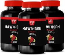 weight loss supplements - HAWTHORN BERRY EXTRACT 665mg - 3 Bottles 180 Capsules