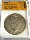 1928 Peace Dollar 90% Silver  BU