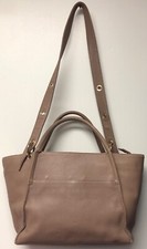 Sofia Fima Main Squeeze Structured Tote Shoulder Bag Blush Pink Italian Leather