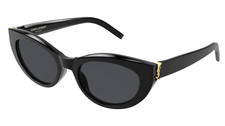Saint Laurent SL M115 005 Black Sunglasses Cat Eye Unisex New Authentic