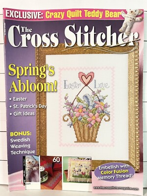 The Cross Stitcher Magazine April 2010 Springs Abloom Easter Weaving Gift Ideas 