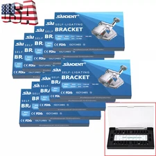 1-10 Sets Dental Orthodontic Self-ligating bracket Braces MINI ROTH.022 Hook 345