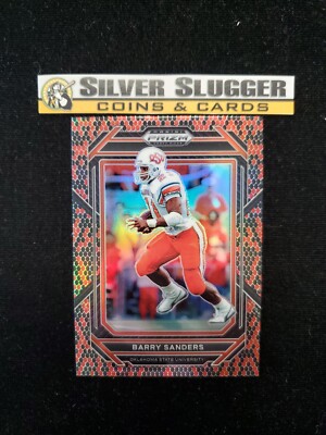 2023 Barry Sanders Panini Prizm Draft Red/ Black Snakeskin #7 Oklahoma/ Lions  