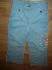 VTG 60S 70S KIDS GIRLS 10 CUTE PRINT BLUE BELL BOTTOM FLARE DENIM JEANS PANTS