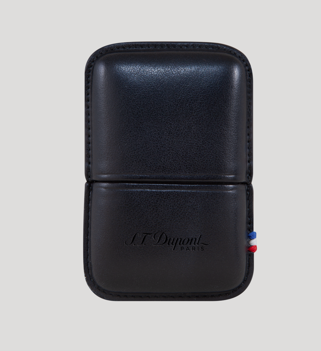 S.T. Dupont Black Leather Lighter Case Pouch Line 2 Or Gatsby