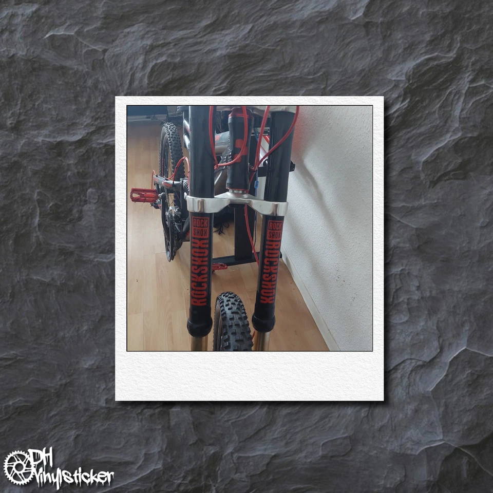 Rockshox 35 Sticker Grey | Decal Set Kit Bicycle eBike MTB BMX Frame - Image 3 of 4