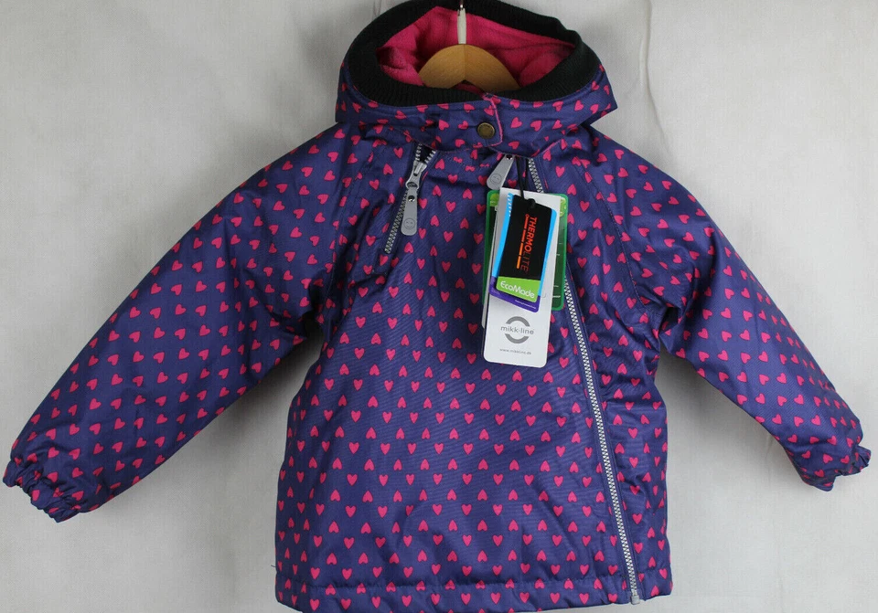 Mikk-line Thermolite Winterjacke mit Fleece gefüttert Mädchen Gr.104,neu,LP119€ - Bild 4 von 4