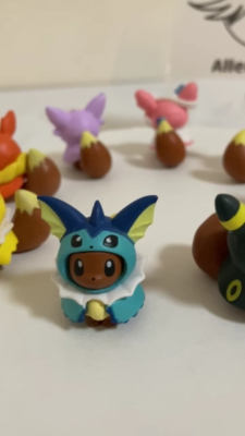 Eevee figure collection Poncho series set of 8 Pokemon Center