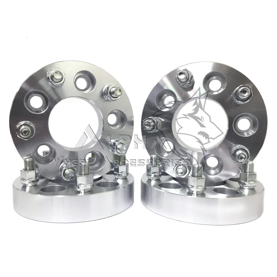 Adaptadores de rueda 4 piezas 5x115 a 5x112 tacos de 1,25" 12x1,5 para Buick Pontiac Chevy Foto 2 de 4