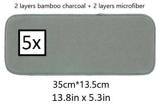 bamboo charcoal cloth diaper inserts