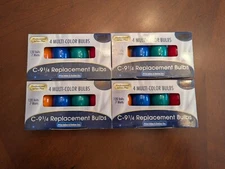 16 New Professional Plus C-9 1/4 Indoor Outdoor Multicolor Bulbs  Tested Working