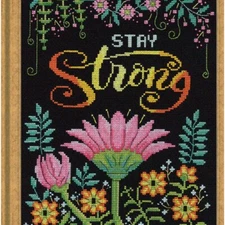Stitch & Strengthen Cross Stitch Kit - Empower Your Mind & Body with this Counte