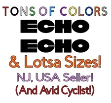 2 VBMX ECHO BMX Helmet Vinyl Decals Many Sizes & Colors Bikes Bicycles Cycling