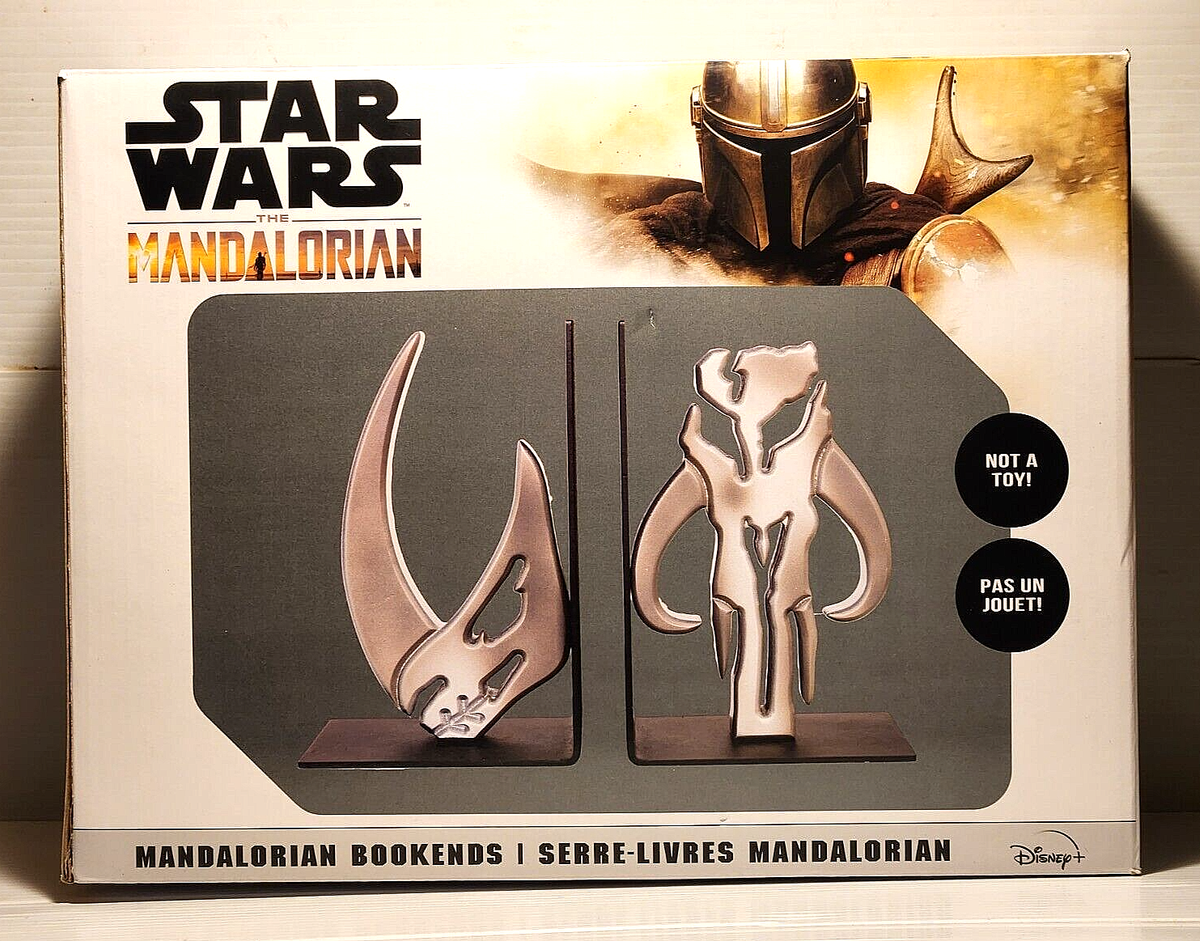 Disney Star Wars The Mandalorian Book Ends Metal Décor 6in