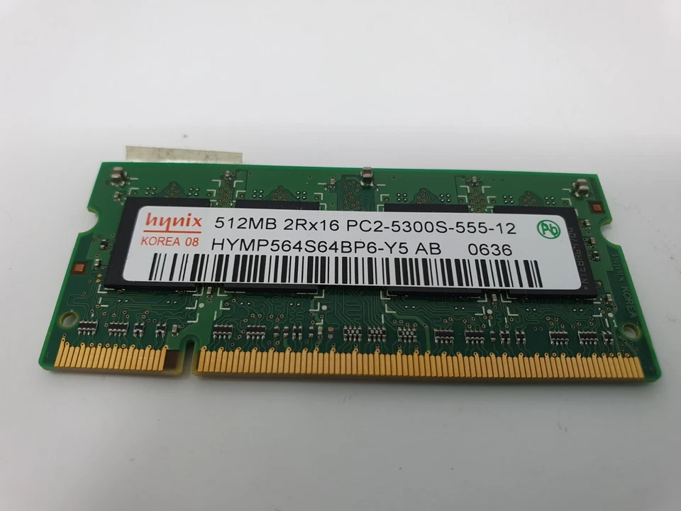 HP Pavilion DV2000 dv2125nr RAM Memory 512MB DDR2 PC2-5300S HYMP564S65BP6-Y5 - Image 2 of 4