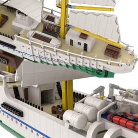 MOC-162206 Gorch Fock German Navy Vintage Ship Model 7599 Pieces Christmas Gift