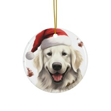Great Pyrenee - Ceramic Christmas Ornament - Printed in USA