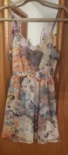 Forever 21 Size Small Multi-Color purple yellow blue, Orange white