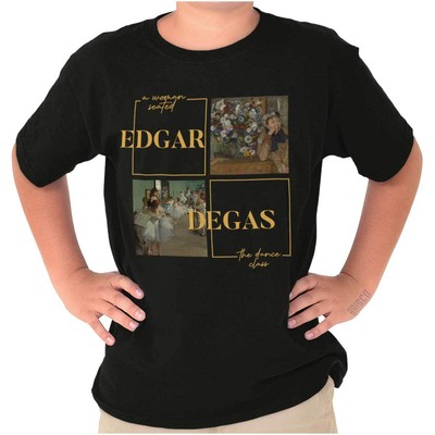 Edgar Degas Modern Art Paintings Dance Class Youth Crewneck T Shirts Boy or Girl