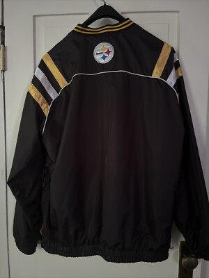 Vintage Pittsburgh Steelers G-lll Reversible Windbreaker Xl Sewn